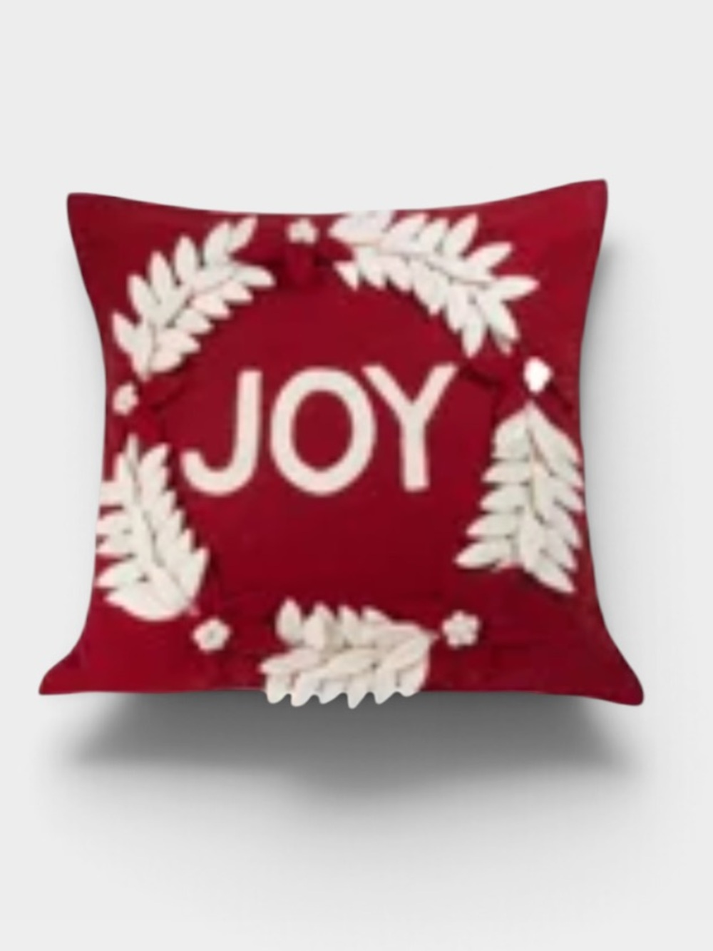 Two Arcadia Home Hand Felted Wool Christmas Pillow cover 20”
